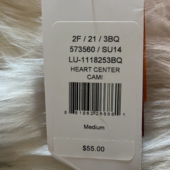 Lucy Heart Center Orange Cami - Picture 6 of 11